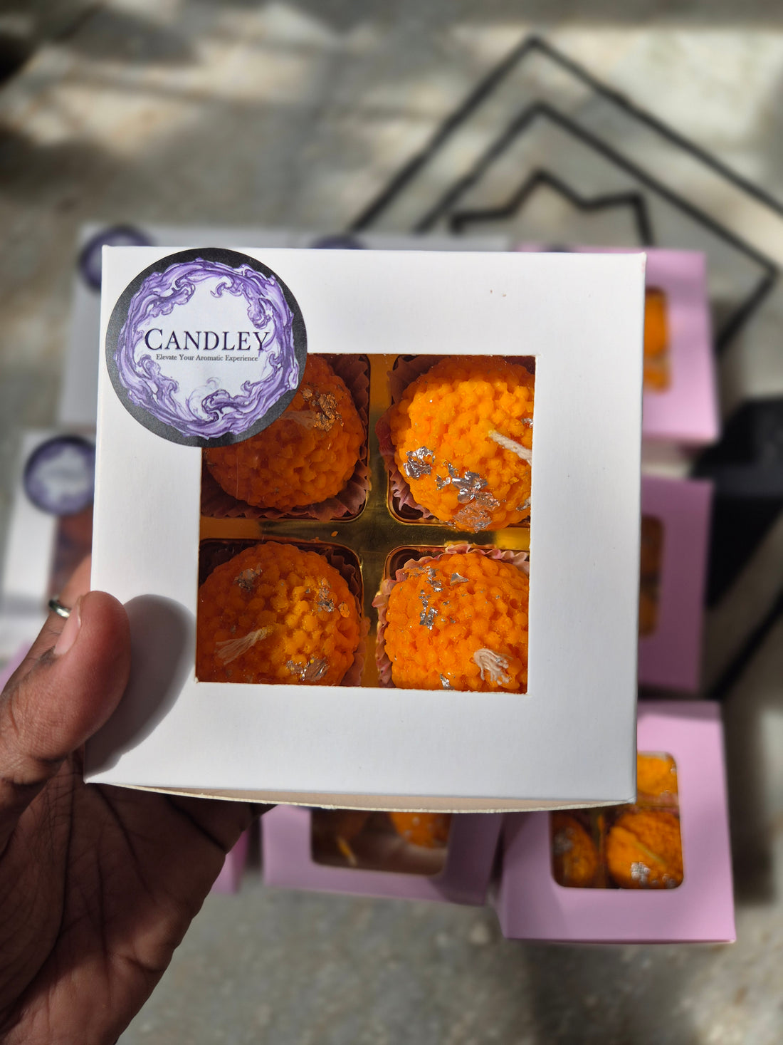 Laddoo Wax Candle (Set of 4)