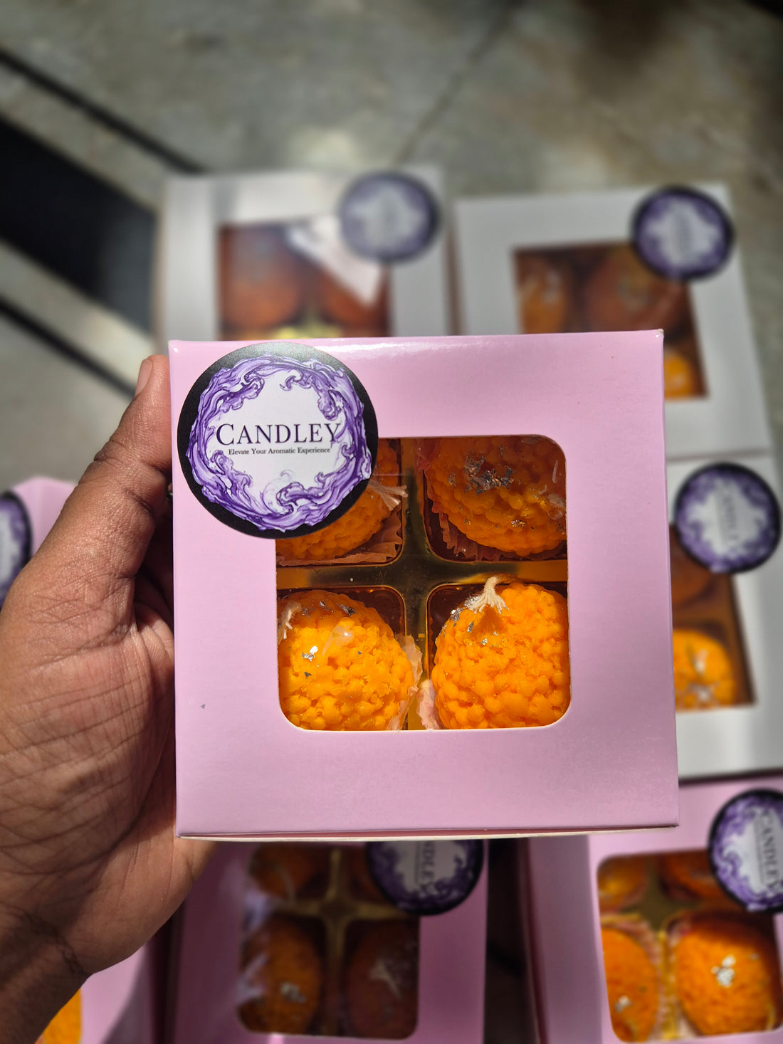 Laddoo Wax Candle (Set of 4)
