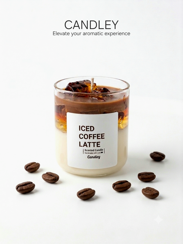 Iced Coffee Latte Candle Jar