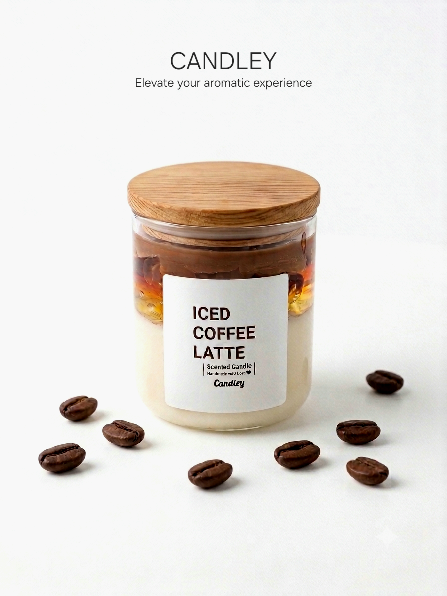 Iced Coffee Latte Candle Jar
